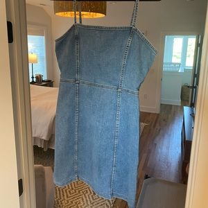 Denim mini dress
